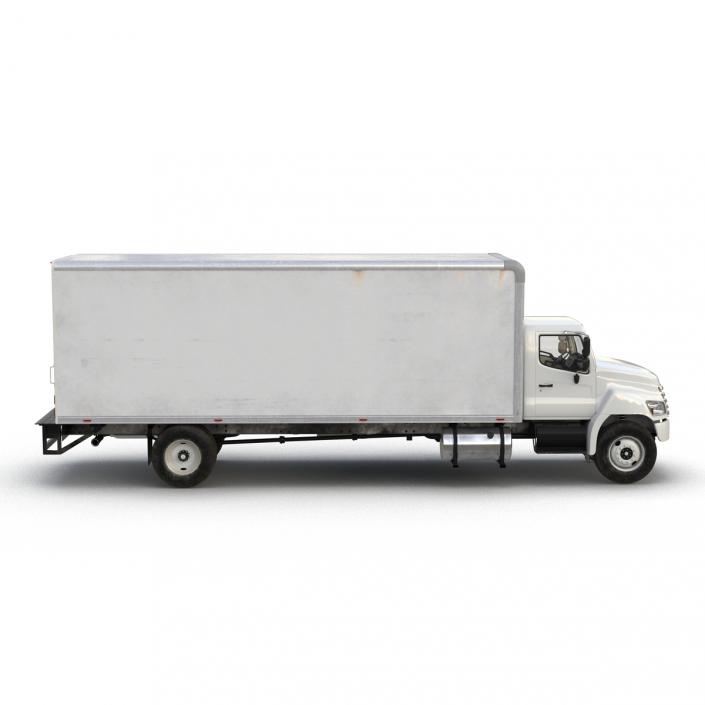 3D model Box Truck Simple Interior