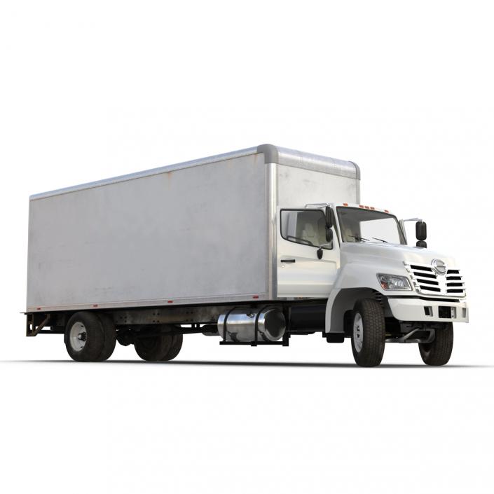 3D model Box Truck Simple Interior