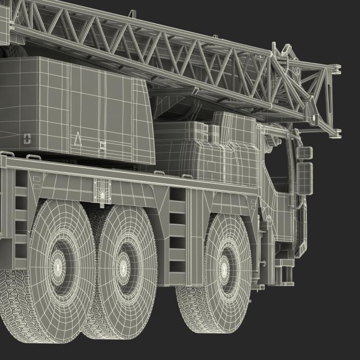 Compact Mobile Crane Rigged 2 3D model