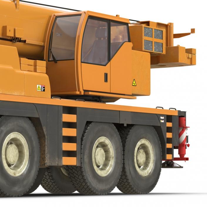 3D Compact Mobile Crane Liebherr Rigged