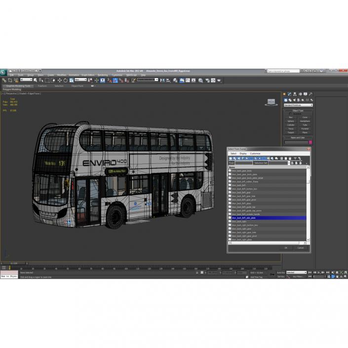 3D Alexander Dennis Bus Enviro400 Simple Interior