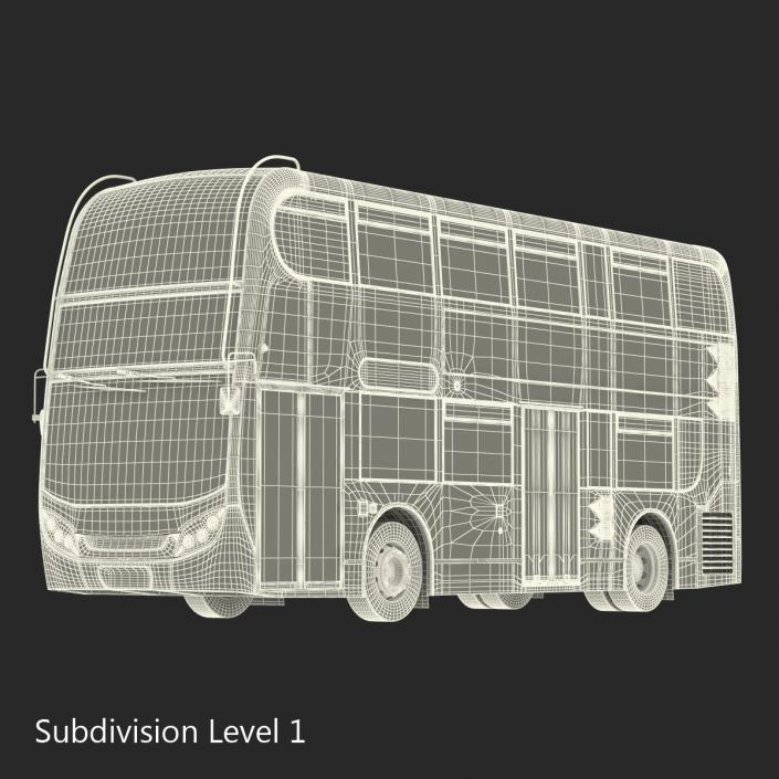 Bus Enviro400 Simple Interior 3D model