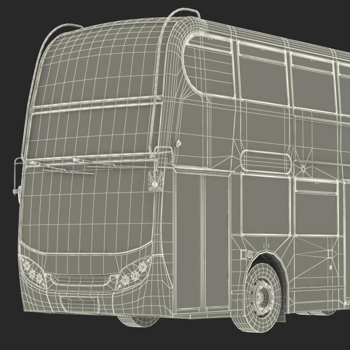 Bus Enviro400 Simple Interior 3D model