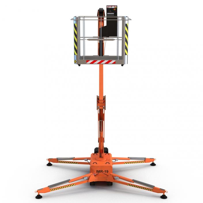 Telescopic Boom Lift Orange 3D