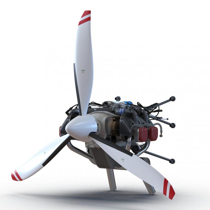 Piston Aircraft Engine ULPower UL260i 4 3D model