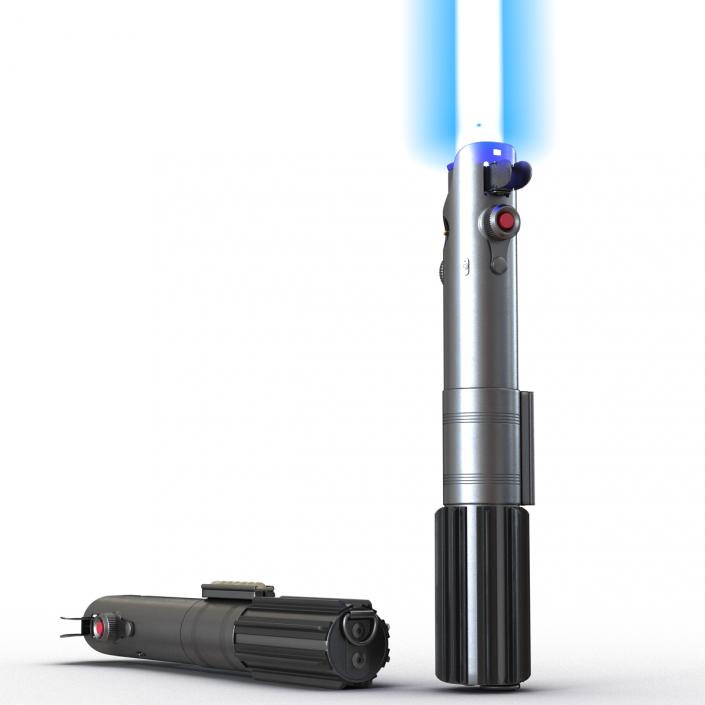 Luke Skywalker Lightsaber 3D Models Set 3D model