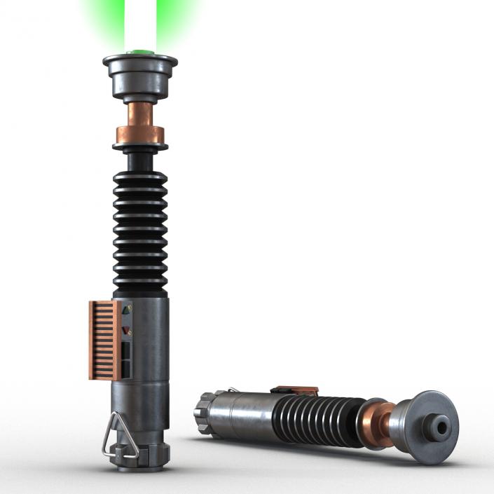 3D Luke Skywalker Lightsaber 2 Set Used