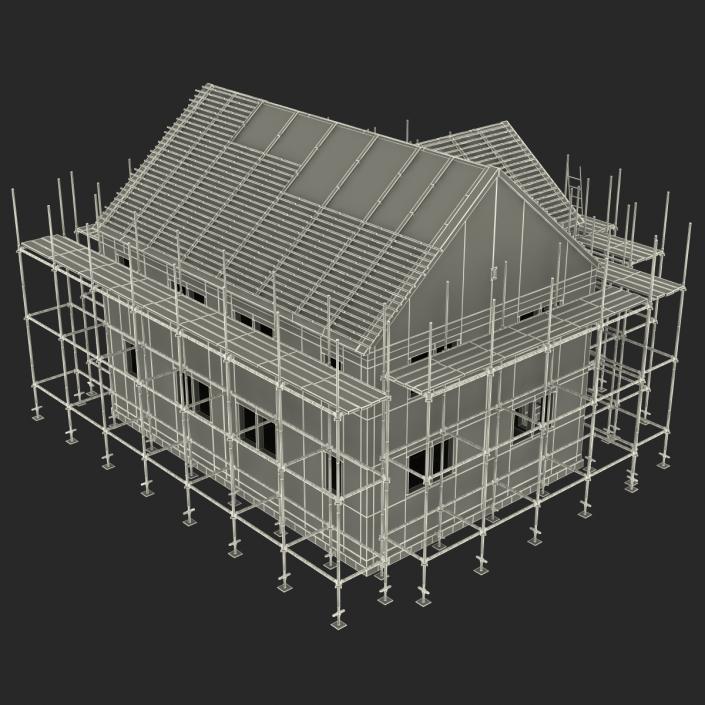 3D Private House Construction 2 model