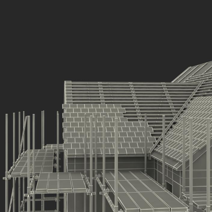 3D Private House Construction 2 model