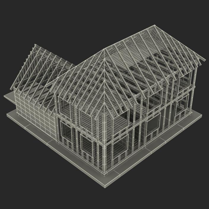 3D Private House Construction 6 model