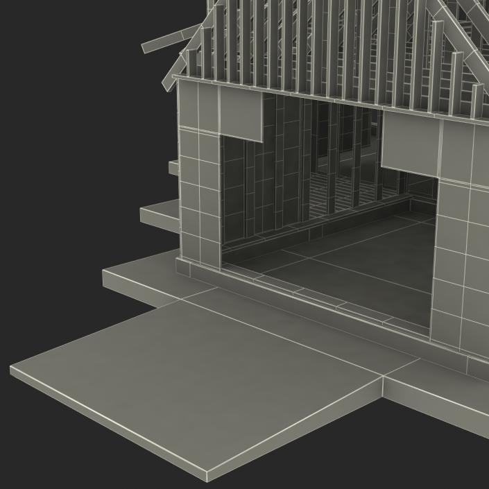 3D Private House Construction 6 model