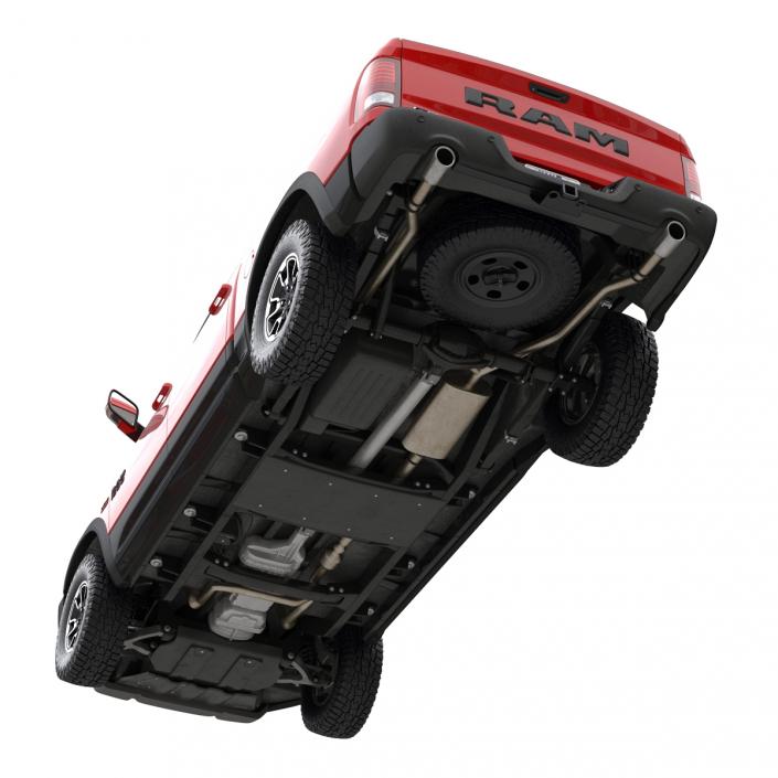 3D Dodge Ram Rebel 2016 Pikup Rigged model