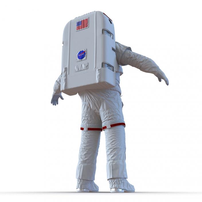 Extravehicular Mobility Unit without Visor Rigged 3D model