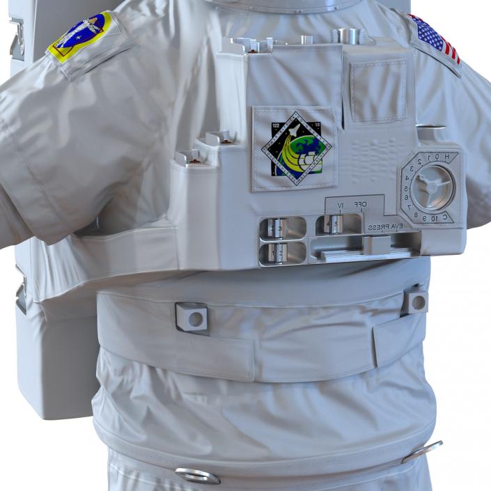 Extravehicular Mobility Unit without Visor Rigged 3D model