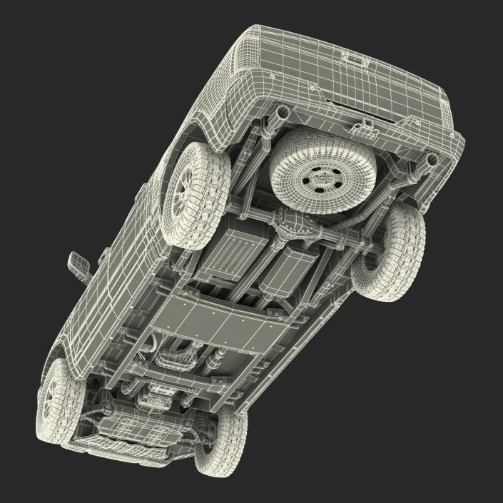 3D Generic Pickup 2 Rigged model
