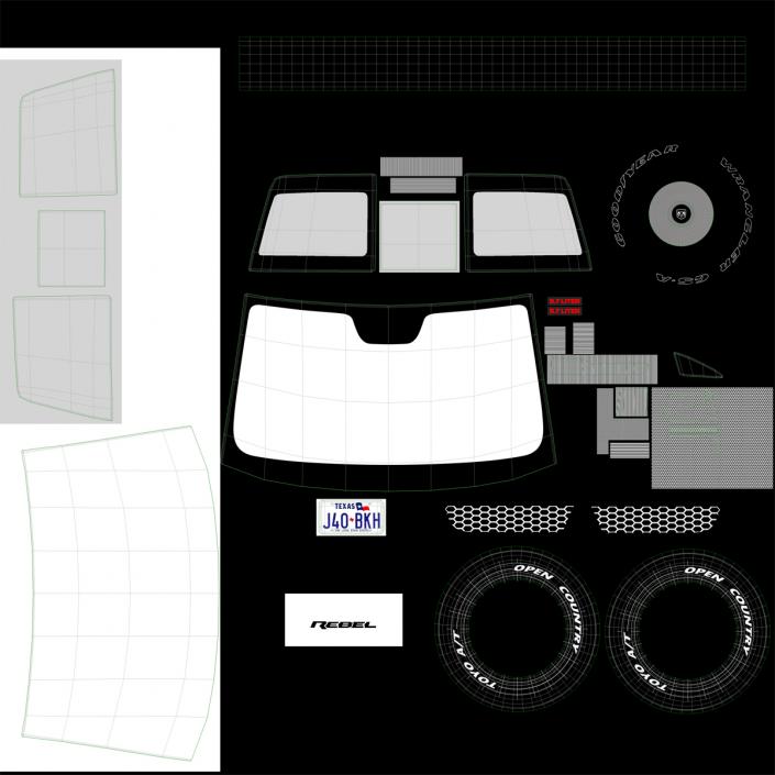 Generic Pickup 2 Simple Interior 3D