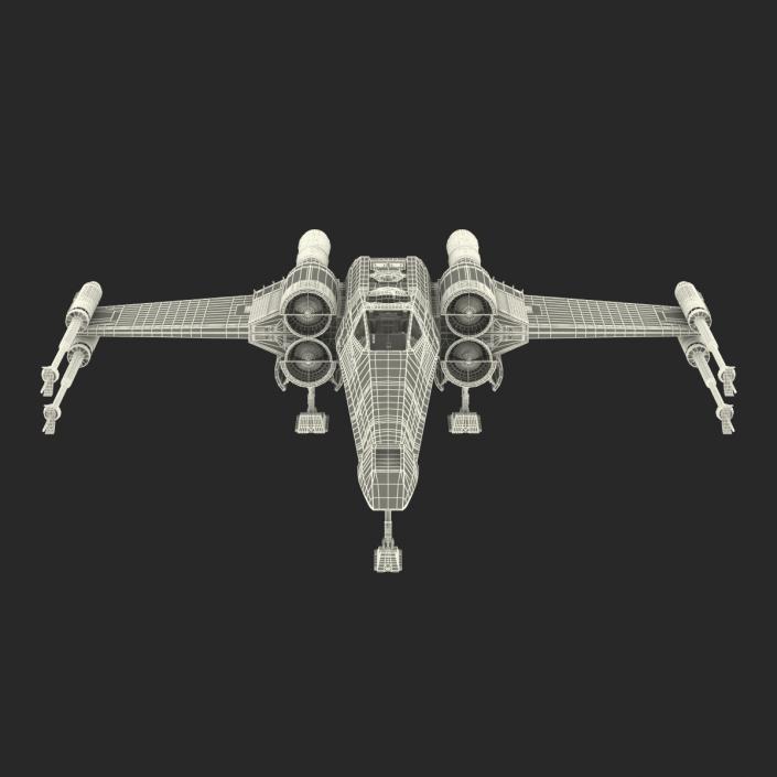 Star Wars X-Wing Starfighter Yellow 2 3D