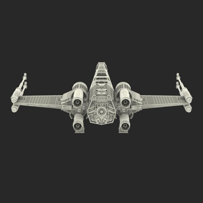 Star Wars X-Wing Starfighter Yellow 2 3D