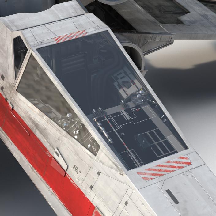 Star Wars X Wing Starfighter Red 3D
