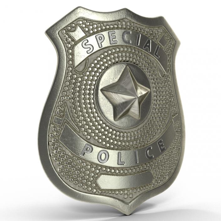 Special Police Hat Badge 3D model