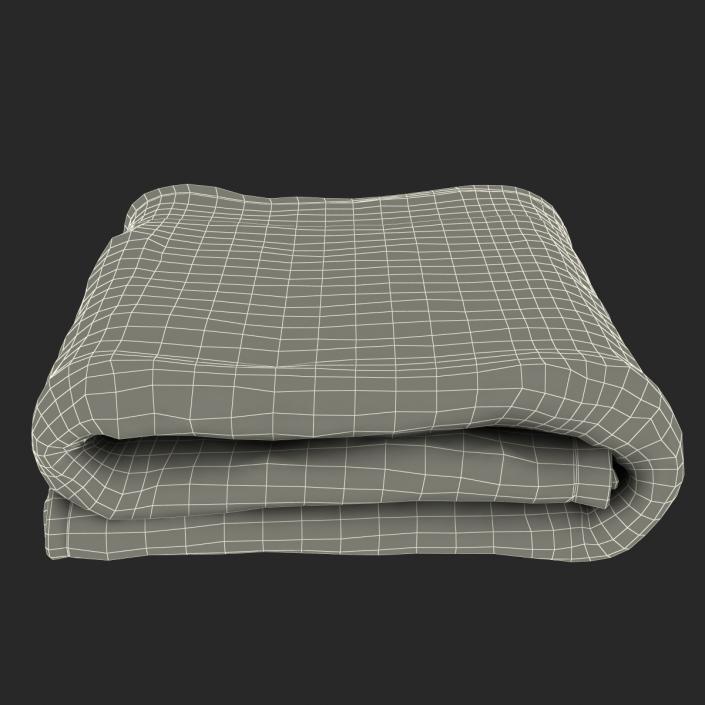 3D model Towel Green with Fur