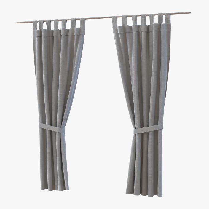 Curtain Gray 3D