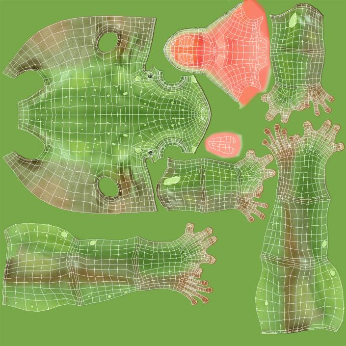 3D Australian Green Tree Frog