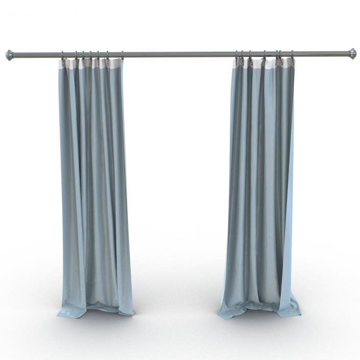Curtain 5 Blue 3D model