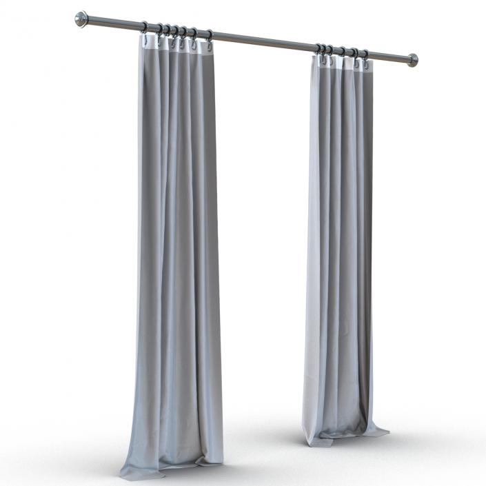 Curtain 5 Gray 3D model