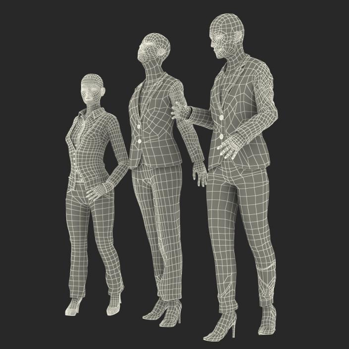 3D model Rigged Business Womans Collection 2
