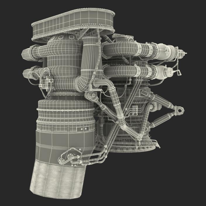 3D Rocket Engine model