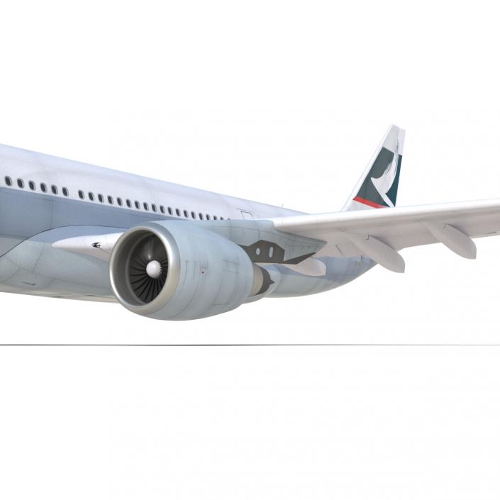 Jet Airliner Airbus A330-200 Cathay Pacfic Rigged 3D model