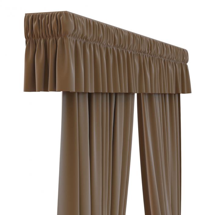 3D model Curtain 4 Brown
