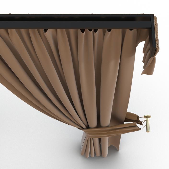 3D model Curtain 4 Brown
