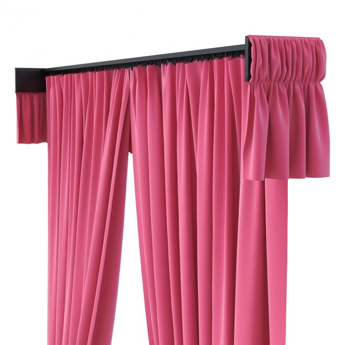 Curtain 4 Pink 3D model