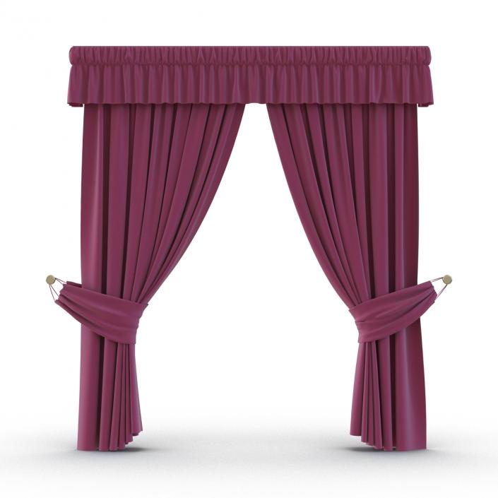 3D Curtain 4 Violet