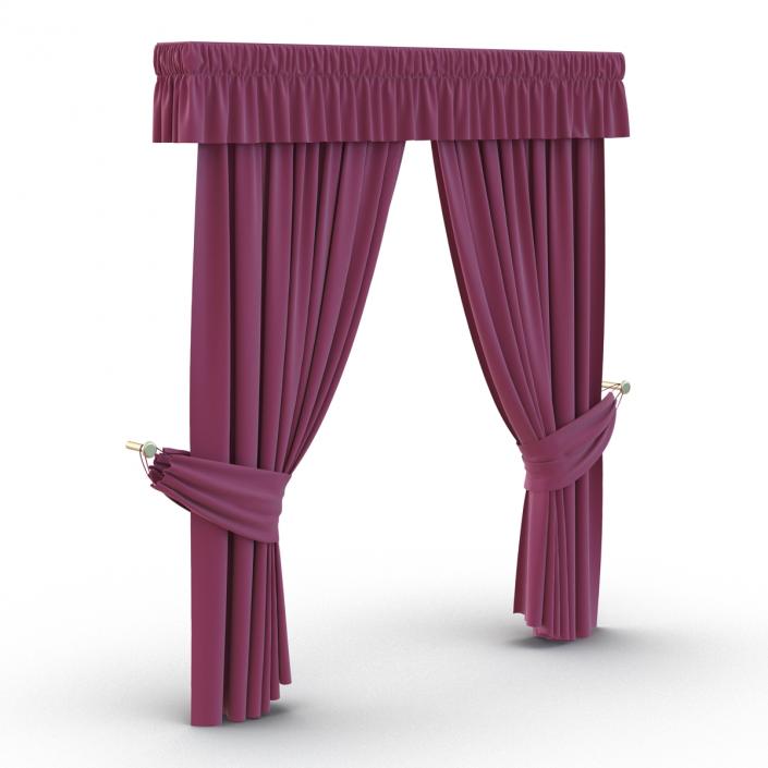 3D Curtain 4 Violet