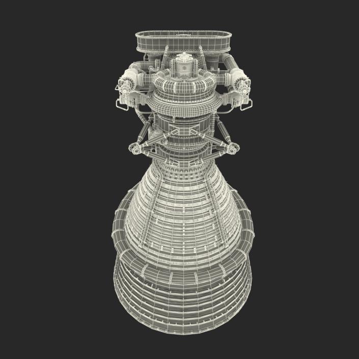 Rocket Engine F-1 3D