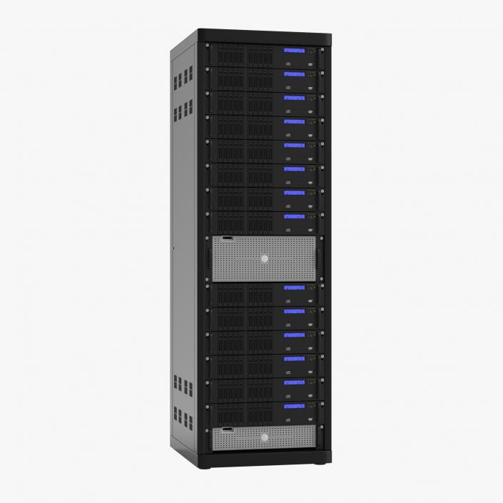 3D Generic Servers in Rack model