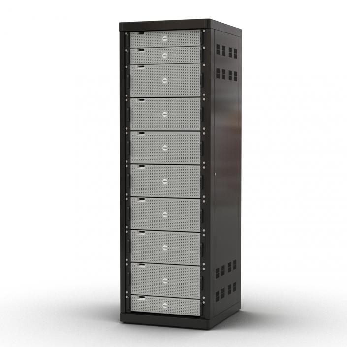 3D model Dell Servers in Rack