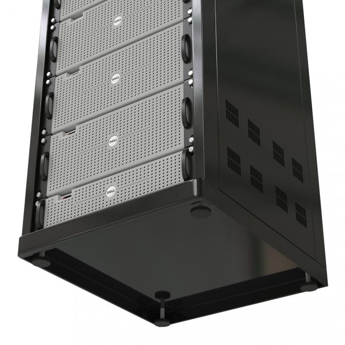 3D model Dell Servers in Rack