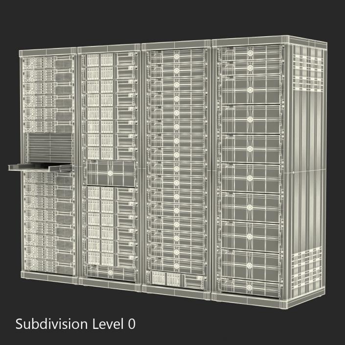 Generic Server Racks Set 3D model