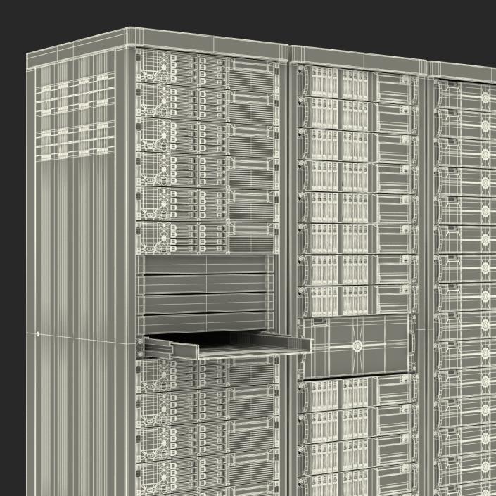 Generic Server Racks Set 3D model