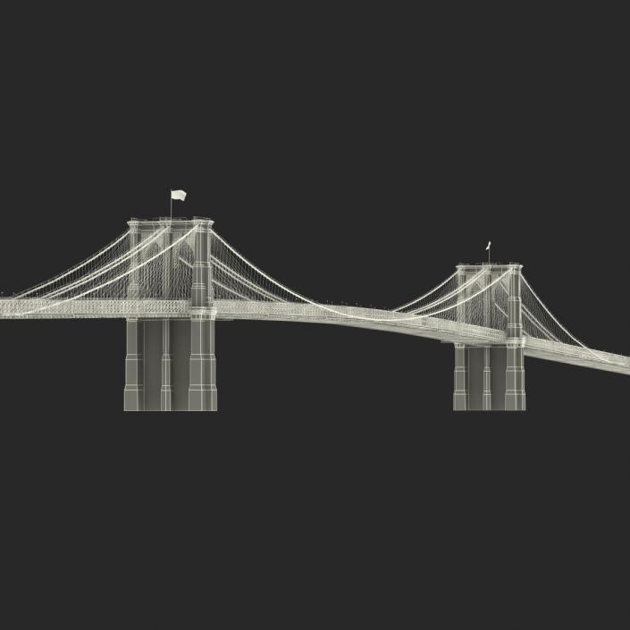 3D model Brooklyn Bridge