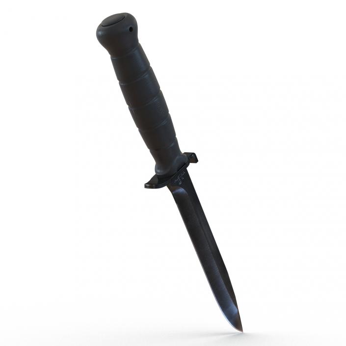 3D Glock FM 78 Knife Black model