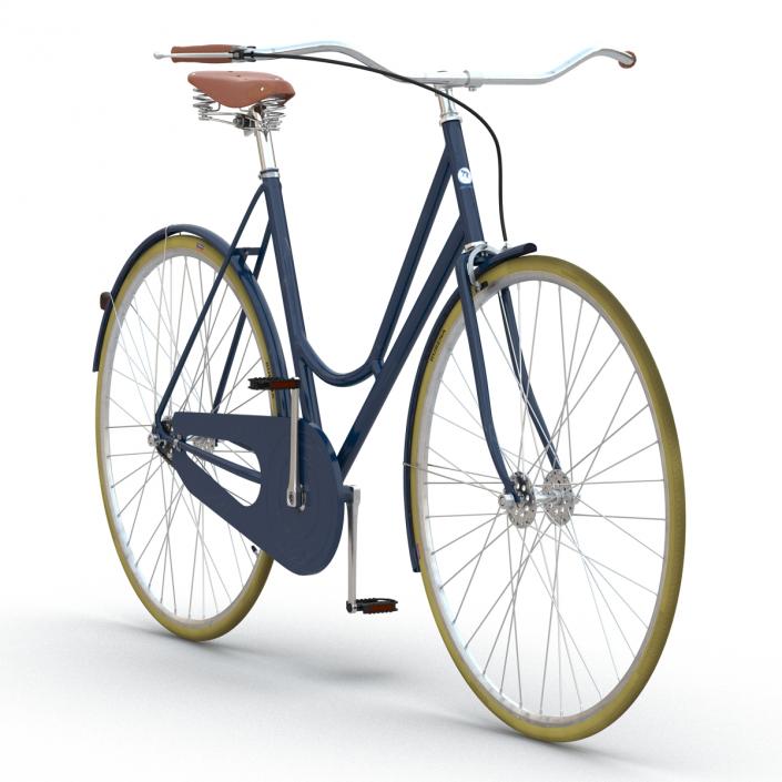 City Bike Blue 3D model