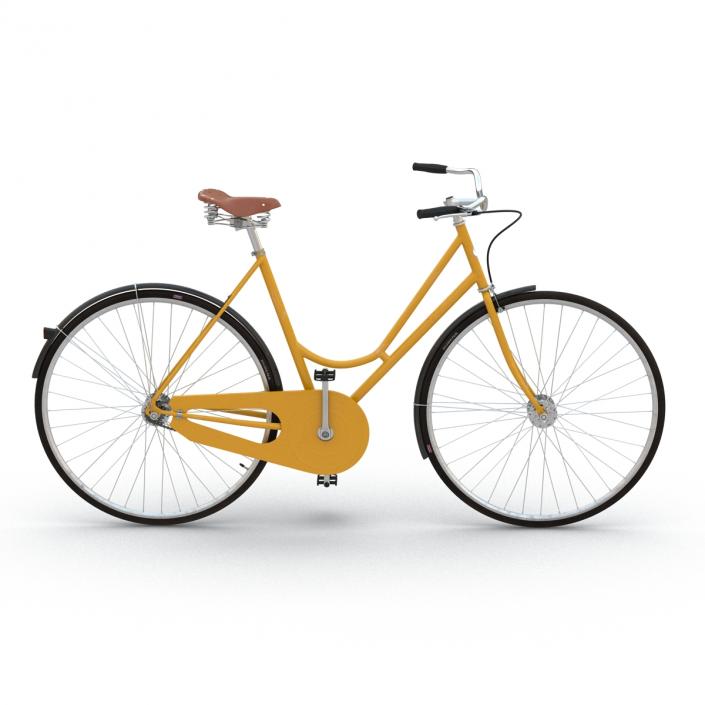 3D City Bike Yellow