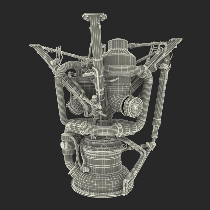 3D model Rocket Engine 2