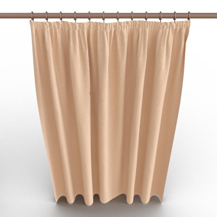 3D model Curtain 2 Brown