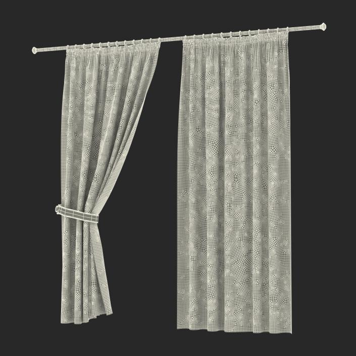 Curtain 2 Gray 3D model